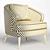 Colorful Peter Armchair in 4 Shades 3D model small image 7