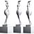 Elegant Home Decor Woman Sculpture 3D model small image 6