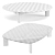 Poliform Ketch Coffee Table Set 3D model small image 3