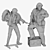 Time Travel Duo Figures Set 3D model small image 5