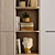 Sleek Wardrobe - 2 Shelves 3D model small image 3