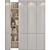 Sleek Wardrobe - 2 Shelves 3D model small image 4