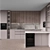 Edit-friendly Modern Kitchen with Appliances 3D model small image 1