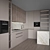 Edit-friendly Modern Kitchen with Appliances 3D model small image 4