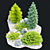 Alpine Conifer Hill Scene Kit 3D model small image 4