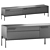 Modern TV Stand in Light Gray 3D model small image 1