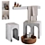 Modern Bathroom Decor Set by Antonio Lupi 3D model small image 2