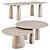 Monumental Dining Tables Set 3D model small image 1