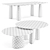 Monumental Dining Tables Set 3D model small image 4