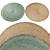 Circular Rug Collection 453 3D model small image 1