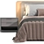 Modern Elegance: Minotti Tatlin Bed 3D model small image 3