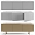 Contemporary Misuraemme Square Sideboard 3D model small image 1