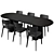 Modern Dining Set by Cazarina 3D model small image 9