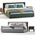 Luxury Meridiani Stone Bed Option 3D model small image 1