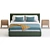 Luxury Meridiani Stone Bed Option 3D model small image 3