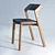 Scandinavian Style Oak Chair 3D model small image 8