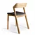 Scandinavian Style Oak Chair 3D model small image 9