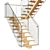 Stylish 3D Staircase Design 3D model small image 3