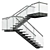 Stylish 3D Staircase Design 3D model small image 5