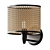 Mambo Rattan Wall Light 3D model small image 1