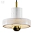 Sleek Stone Pendant Light, Modern 3D model small image 1