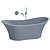  Luxurious Amalfi Stone Bath 1750mm 3D model small image 3