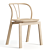 Flow DM Upholstered Dining Chair 3D model small image 3