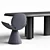 Customizable Padiglioni Table and Youpi Chair 3D model small image 7