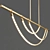 Sleek LED Linear Pendant Light 3D model small image 2
