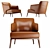 Elegant Modern Armchair Frigerio Amanda 3D model small image 2