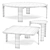 Italian Designer DUO Coffee Tables 3D model small image 4