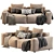 Modern One-Seater Sofa 3D Model 3D model small image 3