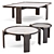 Luxury DUO Coffee Tables Set 3D model small image 5