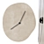 Sculptural Melting Wall Clock 3D model small image 1