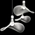 Frosted Glass Hat Pendant Lights 3D model small image 2