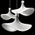 Frosted Glass Hat Pendant Lights 3D model small image 5