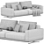 Modern Zillis Sofa by skdesign 3D model small image 5