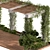 Rustic Arbor with Lush Vines 3D model small image 4