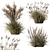 Assorted Tall Grass Collection - Set 22 3D model small image 1