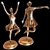 Elegant Dance Sculpture Decor Piece 3D model small image 2