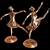 Elegant Dance Sculpture Decor Piece 3D model small image 3