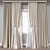 Modern 3D Curtain Model 722 3D model small image 1