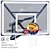  Portable Wall Basketball Hoop 54 3D model small image 1