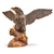 Eagle Wooden Statue Model 3D model small image 1