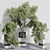 Modern Indoor Plant Set 389 3D model small image 1