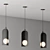 Modern Black Metal Pendant Light 3D model small image 3