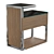 Chelini 5028 Bedside Table 3D model small image 3