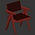 Navigator Cane Lounge Chair 3D model small image 4