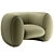 **Molteni&C Cinnamon Armchair | Elegant Design** 3D model small image 1