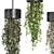 Metal Box Hanging Indoor Plants 3D model small image 2